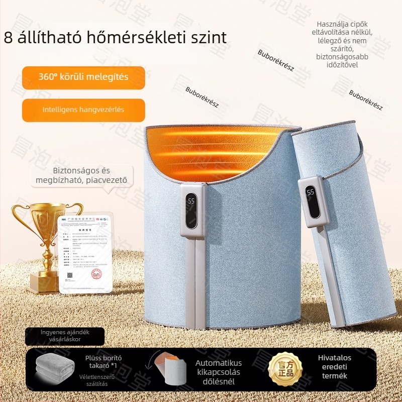 Grafén melegítő talpbetét, irodai asztal alatti fűtő, USB tápegységgel