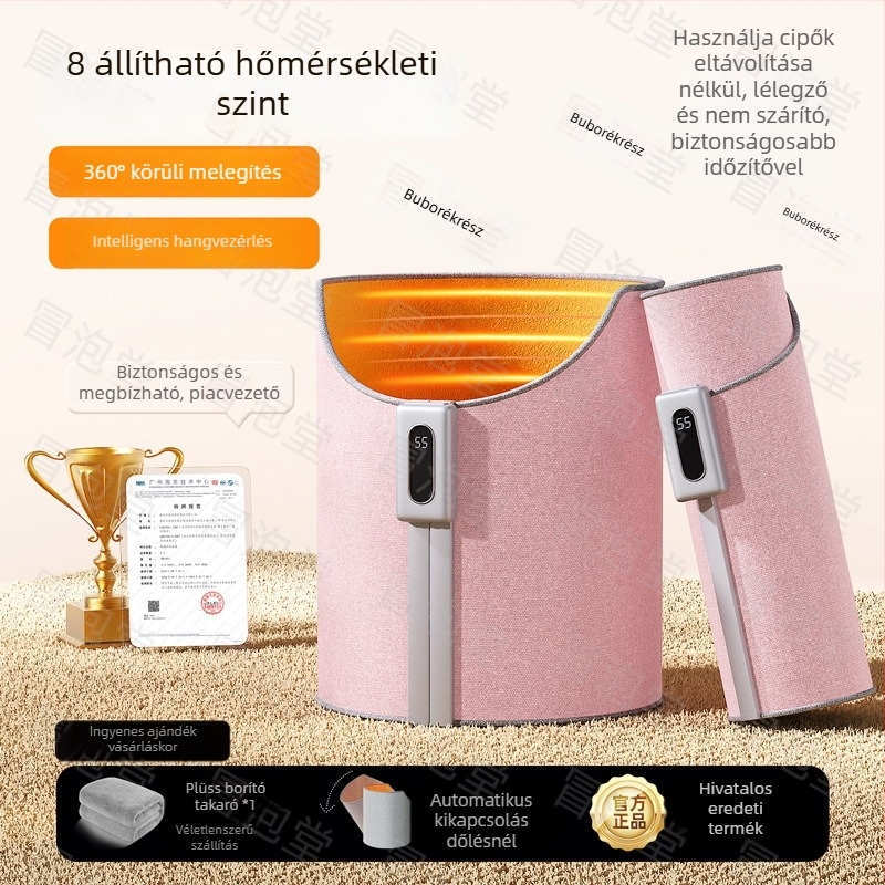Grafén melegítő talpbetét, irodai asztal alatti fűtő, USB tápegységgel
