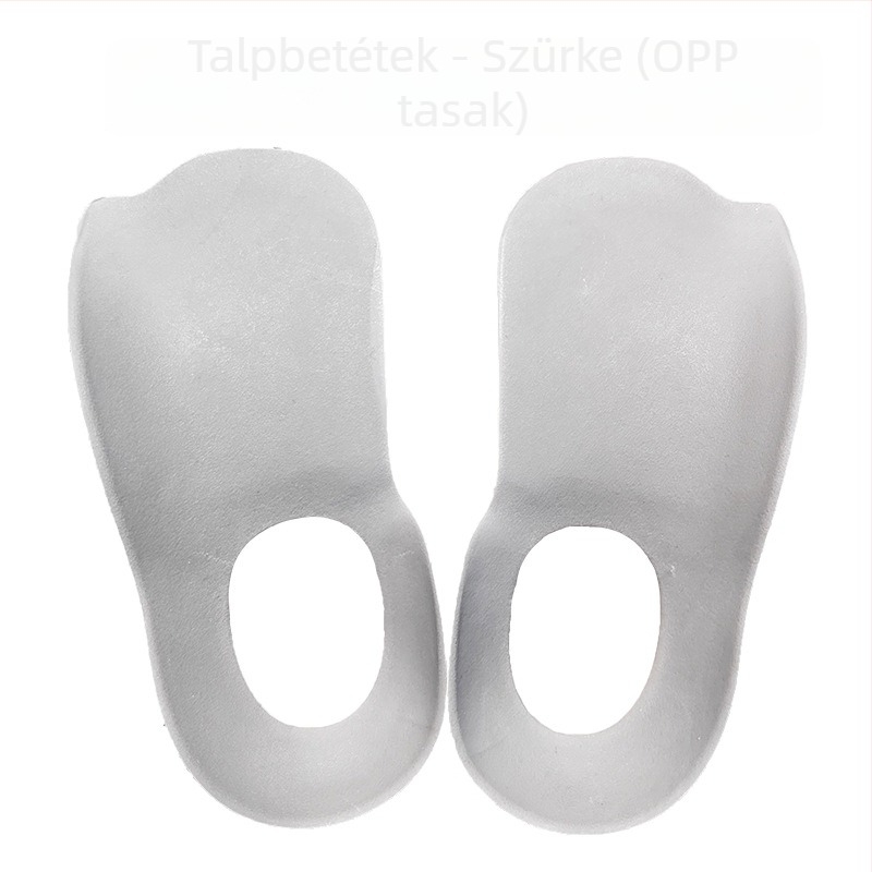 XO típusú boltozati támogató talpbetét valgus lábra, boltozat összeomlás elleni korrekció, lapos láb korrekció, fél talpbetét
