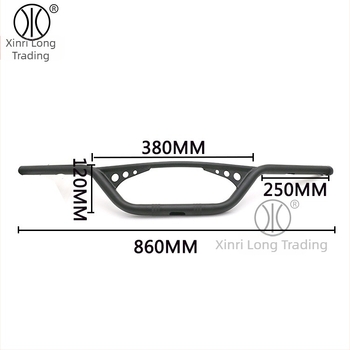 New Rilong HP-CB026 Harley-stílusú motorkerékpár-kormány, acélcsőből, kompatibilis 25 mm-rel, módosítás céljából