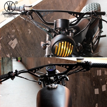 New Rilong HP-CB026 Harley-stílusú motorkerékpár-kormány, acélcsőből, kompatibilis 25 mm-rel, módosítás céljából