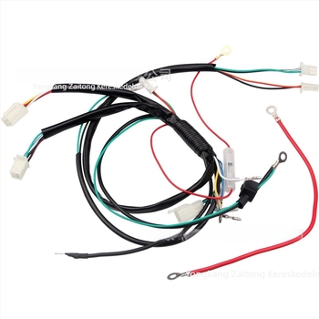 Fő vezeték-kábelkészlet terepmotorhoz elektromos indítással, 50/70/90/110CC motorokhoz – testreszabható
