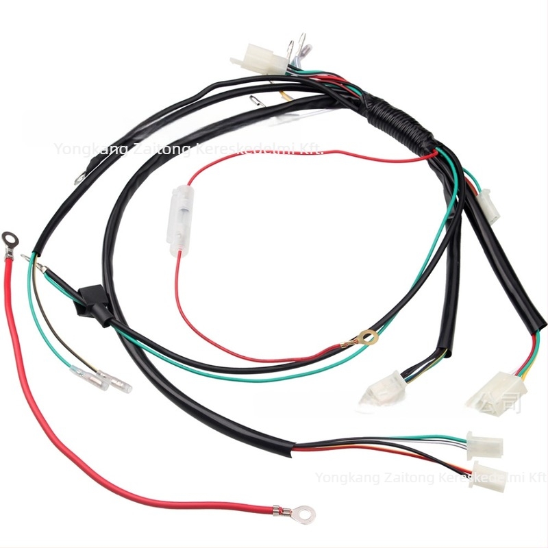 Fő vezeték-kábelkészlet terepmotorhoz elektromos indítással, 50/70/90/110CC motorokhoz – testreszabható