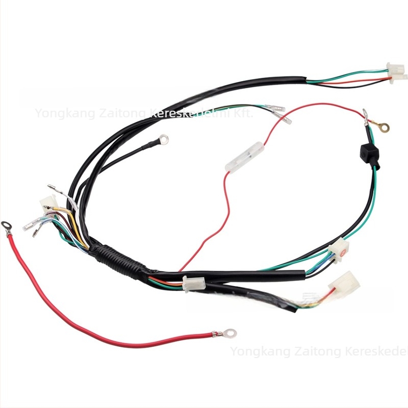 Fő vezeték-kábelkészlet terepmotorhoz elektromos indítással, 50/70/90/110CC motorokhoz – testreszabható