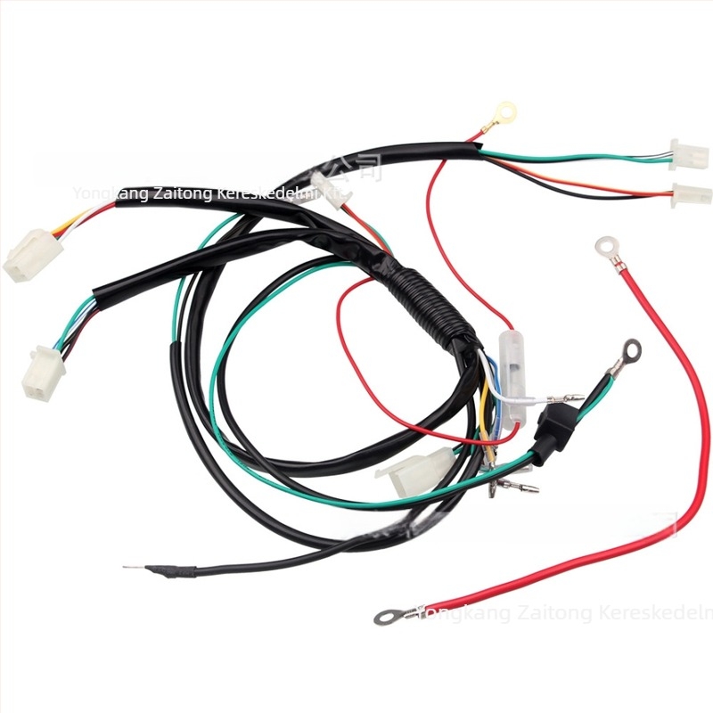 Fő vezeték-kábelkészlet terepmotorhoz elektromos indítással, 50/70/90/110CC motorokhoz – testreszabható