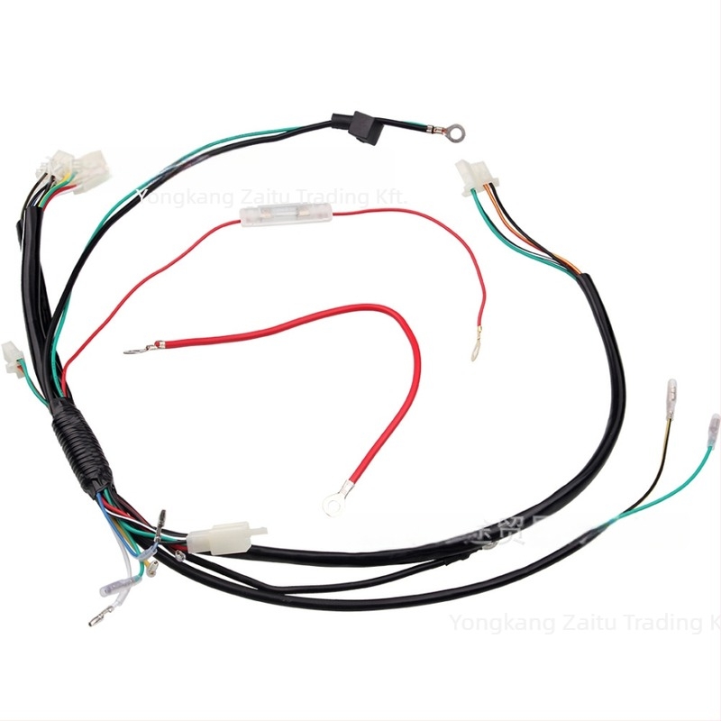 Fő vezeték-kábelkészlet terepmotorhoz elektromos indítással, 50/70/90/110CC motorokhoz – testreszabható