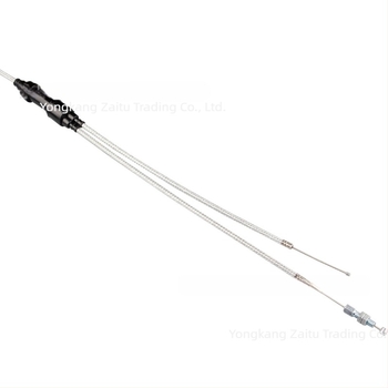 ATV/ terep motorkerékpár gázkábel készlet 150-250cc: Y-típusú kettős gázkábel pumpa gyorsítóval, adapter 1-2