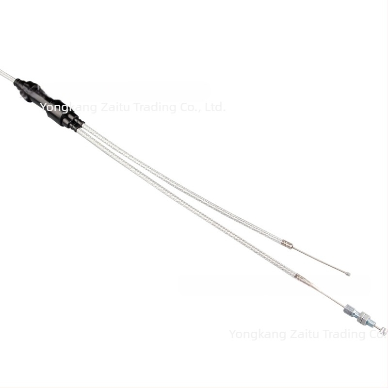 ATV/ terep motorkerékpár gázkábel készlet 150-250cc: Y-típusú kettős gázkábel pumpa gyorsítóval, adapter 1-2