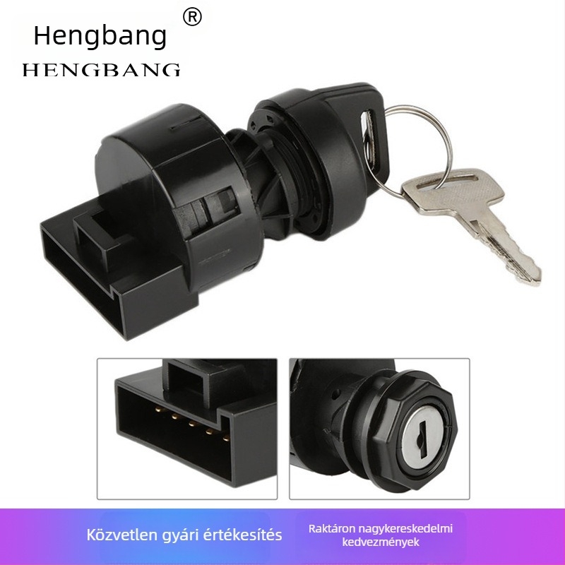 ATV Polaris 400-hoz 6-pin elektromos ajtózár és gyújtáskapcsoló - KDJ