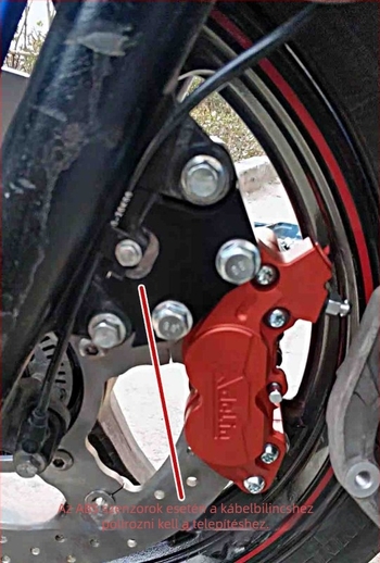 Motorkerékpár fékjavító készlet: 320 mm lebegő korong négypistonos féknyereg Suzuki GW250/GSR250