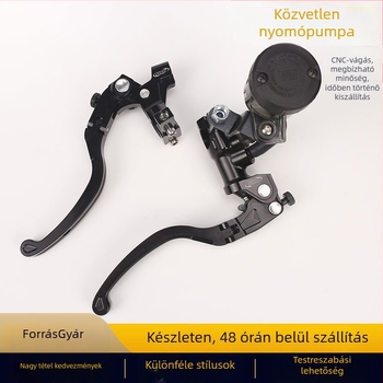 Motorkerékpár CNC Módosított Közvetlen Nyomású Felső Pumpa, Kettős Tárcsás Fék, Két Ujj Fékkar, Univerzális Adapter (Modell BMSB03)