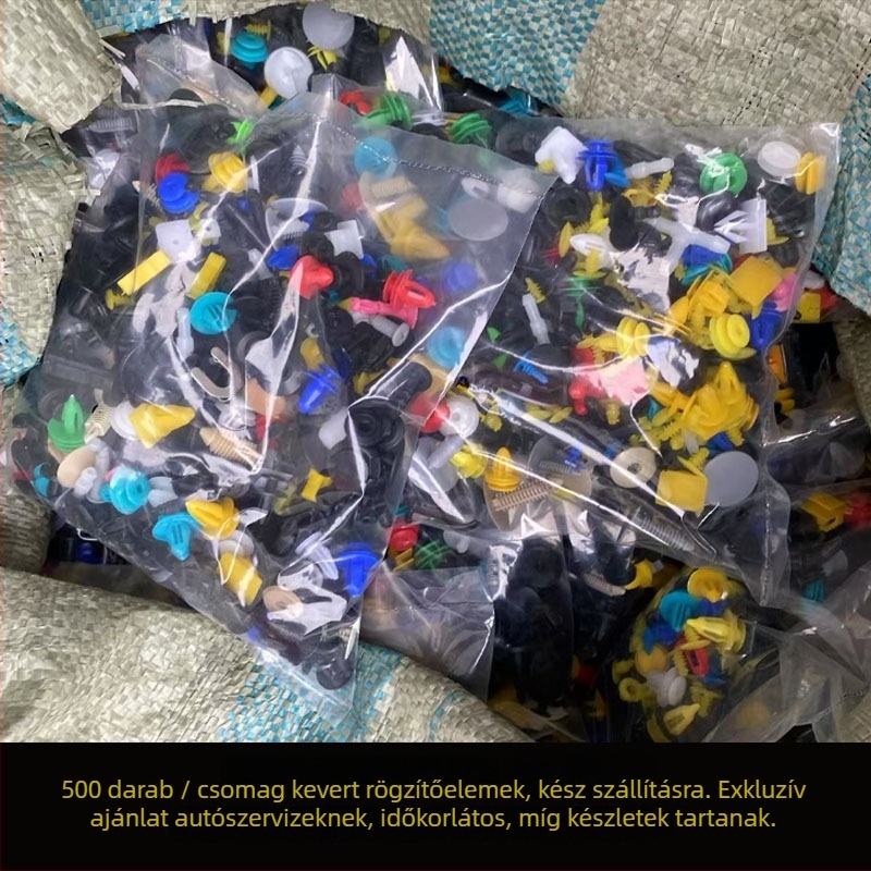 Autónylon tetőpanel dekorációk és csomagtartó dekoratív rögzítőelemek – vegyes 500 db, PP