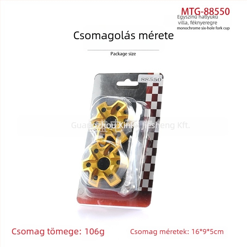 Első villa kupa MOTOTIGER MTG-88550, CNC műanyag alj, univerzális kompatibilitás