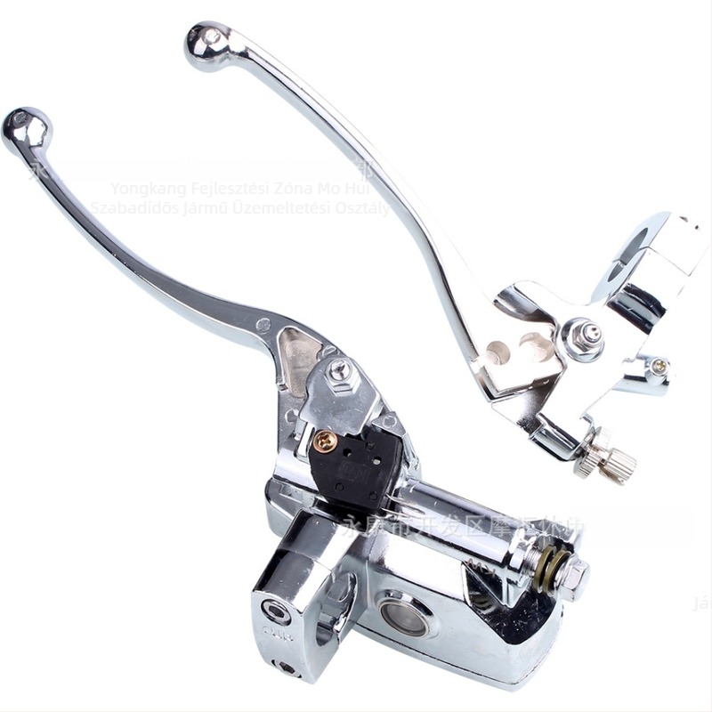 Elektroplatinált bal oldali kuplungkar és féknyomó főpumpa, kompatibilis Honda CB400SF, Yamaha, Suzuki