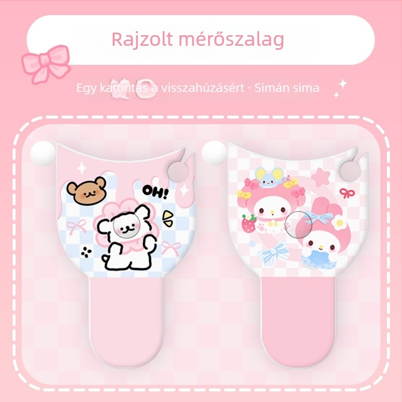 Testméretek mérőszalag bőr puha szalaggal, automata mérőszalag derék, csípő, kar és fej körméretekhez