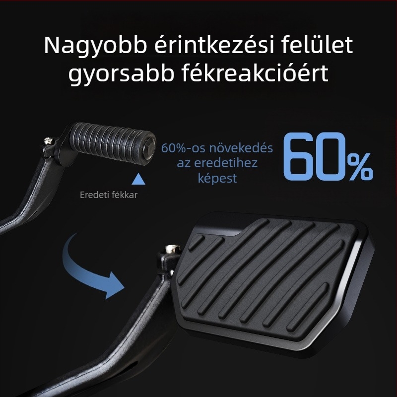Hátsó fékpedál Wuji CU625-hoz – gumírozott csúszásmentes felület, megnövelt kivitel, modell 001