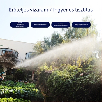 Vezeték nélküli brushless lítium akkumulátoros autómosó, újratölthető, magas nyomású vízpisztoly, hordozható (21V, 50)