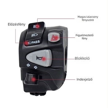 Honda PCX150 bal oldali kormánykapcsoló egység – motorkerékpár kiegészítők, upgradelés/modding, kettős jelzőfény