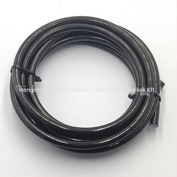 Fékcső AN3 PTFE, 304 rozsdamentes acél szálból fonott, motorkerékpár SAEJ1401