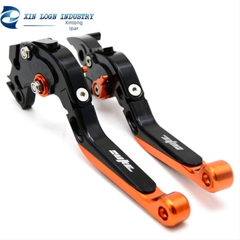 Fék- és kuplungkormány készlet KTM Duke 200/390/RC125-höz, CNC alumínium ötvözet, New Dragon márka, lézerrel testreszabható logó