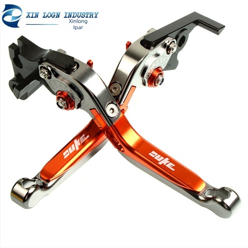 Fék- és kuplungkormány készlet KTM Duke 200/390/RC125-höz, CNC alumínium ötvözet, New Dragon márka, lézerrel testreszabható logó