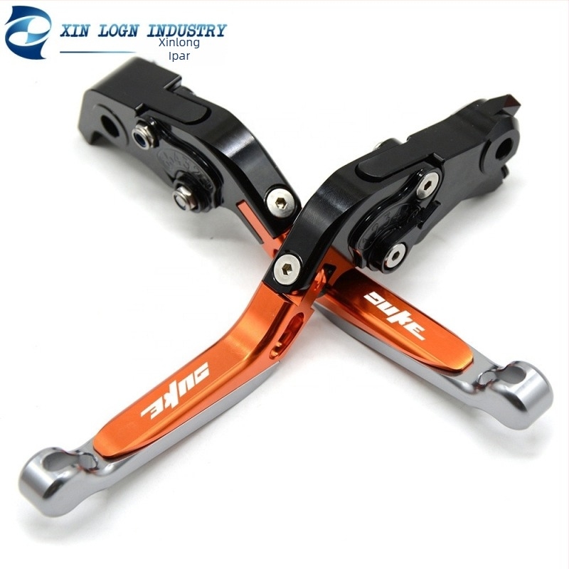 Fék- és kuplungkormány készlet KTM Duke 200/390/RC125-höz, CNC alumínium ötvözet, New Dragon márka, lézerrel testreszabható logó