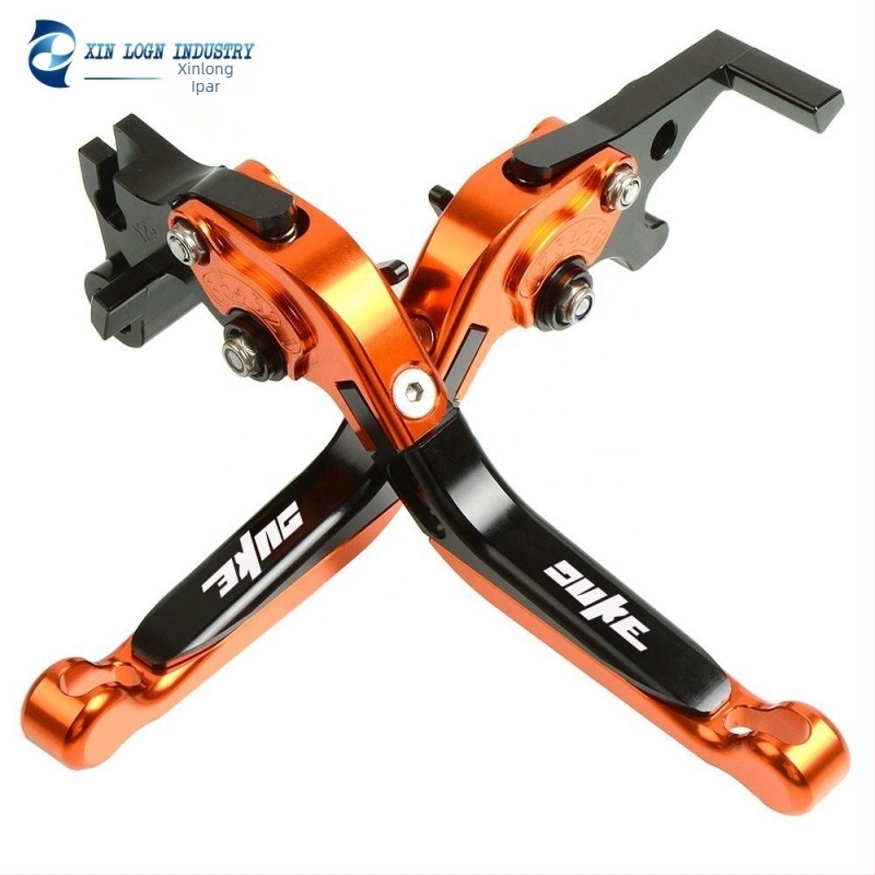 Fék- és kuplungkormány készlet KTM Duke 200/390/RC125-höz, CNC alumínium ötvözet, New Dragon márka, lézerrel testreszabható logó