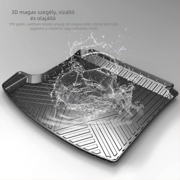 TPV csomagtartó szőnyeg karbonszövet mintával Mercedes-Benz GLE, GLK, GLC, GLB, GLS, GLA és CLA-hoz — testreszabás elérhető; licencelt privát címke