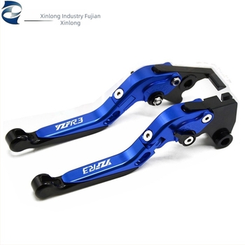 New Dragon CNC alumínium fék- és kuplunghúzókar Yamaha YZF R3-hoz, teleszkóposan összecsukható, lézergravírozott logó