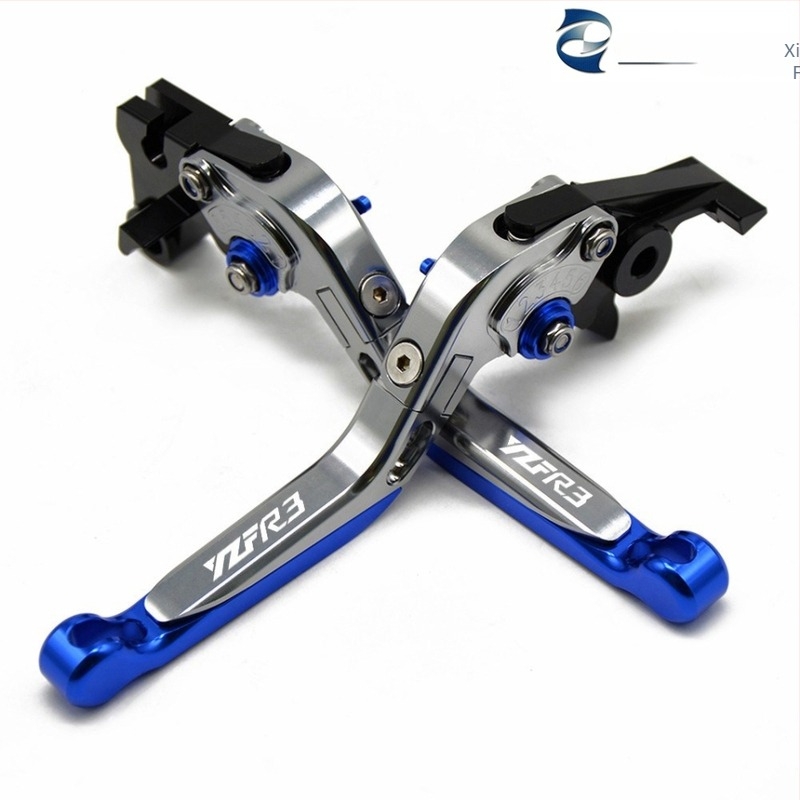 New Dragon CNC alumínium fék- és kuplunghúzókar Yamaha YZF R3-hoz, teleszkóposan összecsukható, lézergravírozott logó