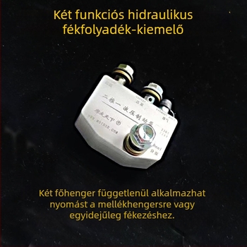 Fék-főhenger motorkerékpárokhoz és elektromos járművekhez, kétdugós, egyhengeres kialakítás, modell 1000