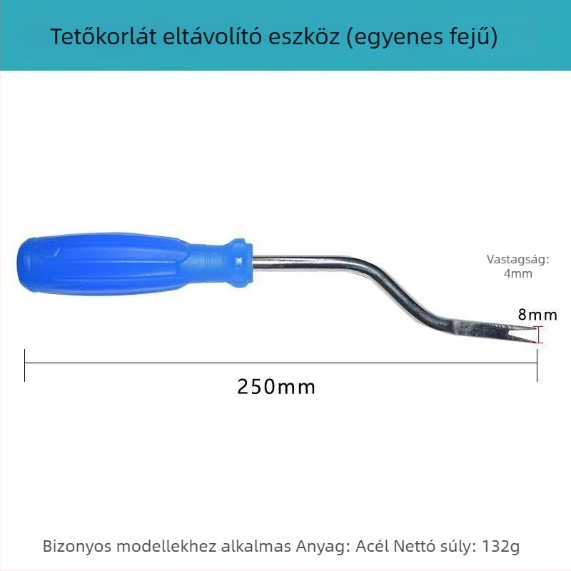 Autó tetőfogantyú eltávolító szerszám - vasból, Tamut, egyenes fej és könyök fejű