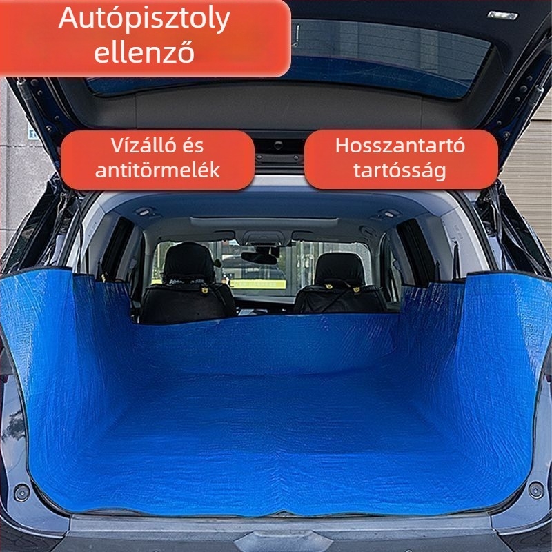 Vízálló autómatrac, piszkosodás elleni, vastagított, univerzális rakodó/csomagtartó matrac, matrac háziállatoknak az autóban (Universal; Testreszabható; Osztály 1)