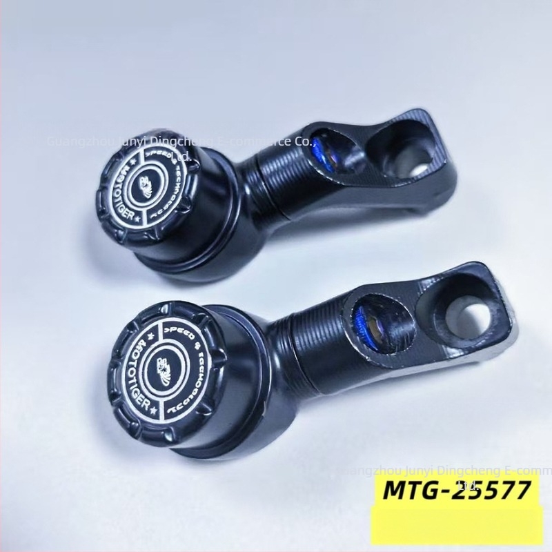 Hátsó tükör adapter univerzális kormányokhoz, CNC-megmunkált, modell MTG-25577, kompatibilis az Extreme Core Mavericks No. 9-cel