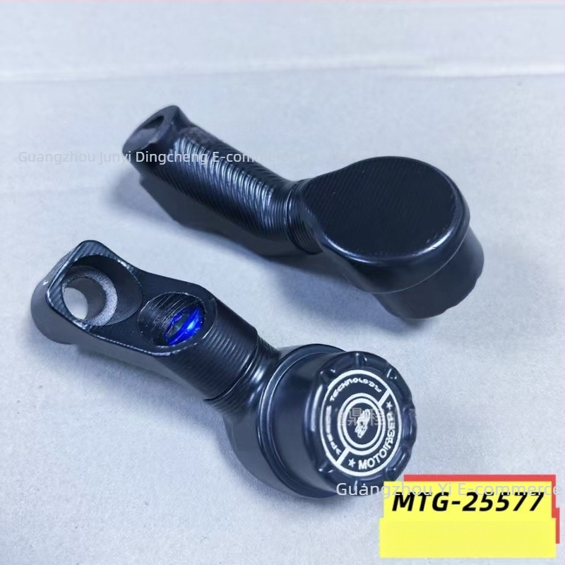Hátsó tükör adapter univerzális kormányokhoz, CNC-megmunkált, modell MTG-25577, kompatibilis az Extreme Core Mavericks No. 9-cel