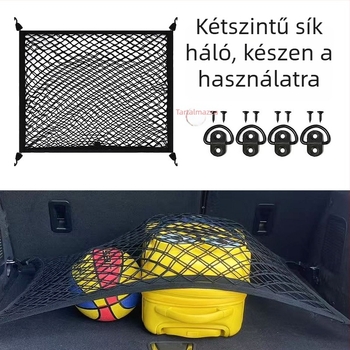 Kender rostból készült hálós tároló táska Velcro dupla rétegű dizájnnal, ágynál történő rendezéshez a kollégiumban