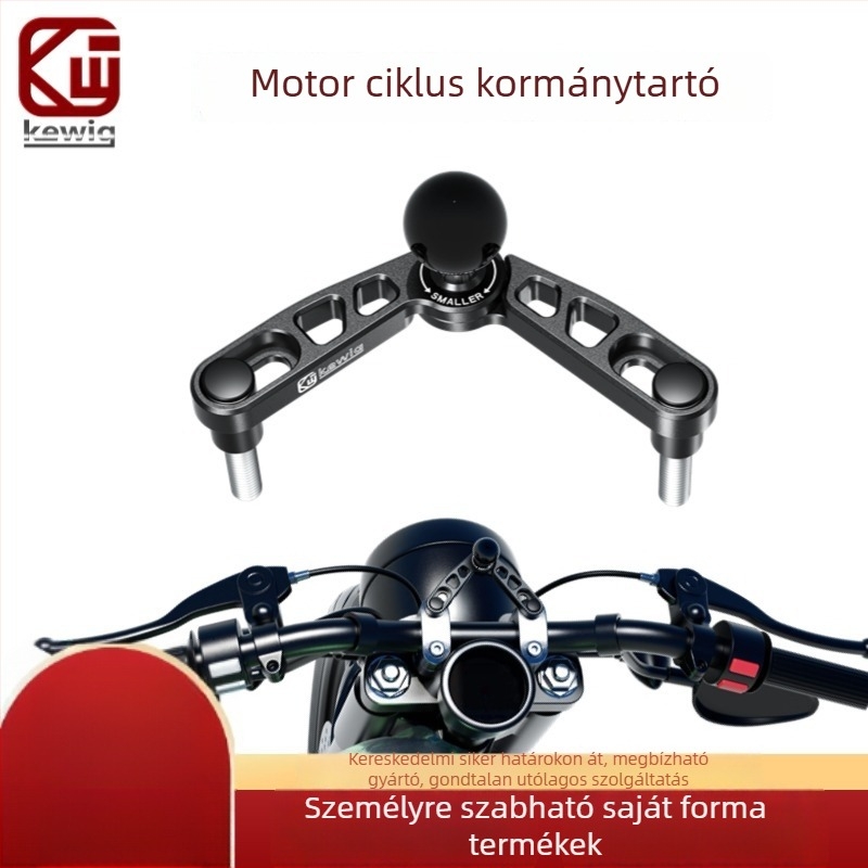Kewig CNC alumínium ötvözetű nyomóalap csaphoz, modell R30, univerzális motorkerékpárokhoz