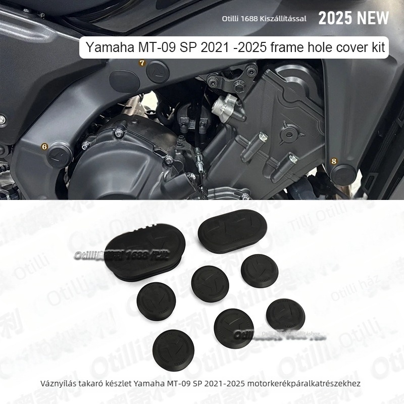 A Yamaha MT-09 SP 2021-2025 keretnyílás fedője – Otilli hitelesített magánmárka – keretnyílás zárókészlet