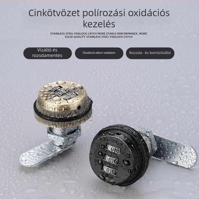 Zár a szekrényhez és fiókokhoz – cinkötvözet, modell KSN-002, testreszabás: Igen, alkalmazási terület: Postafiók