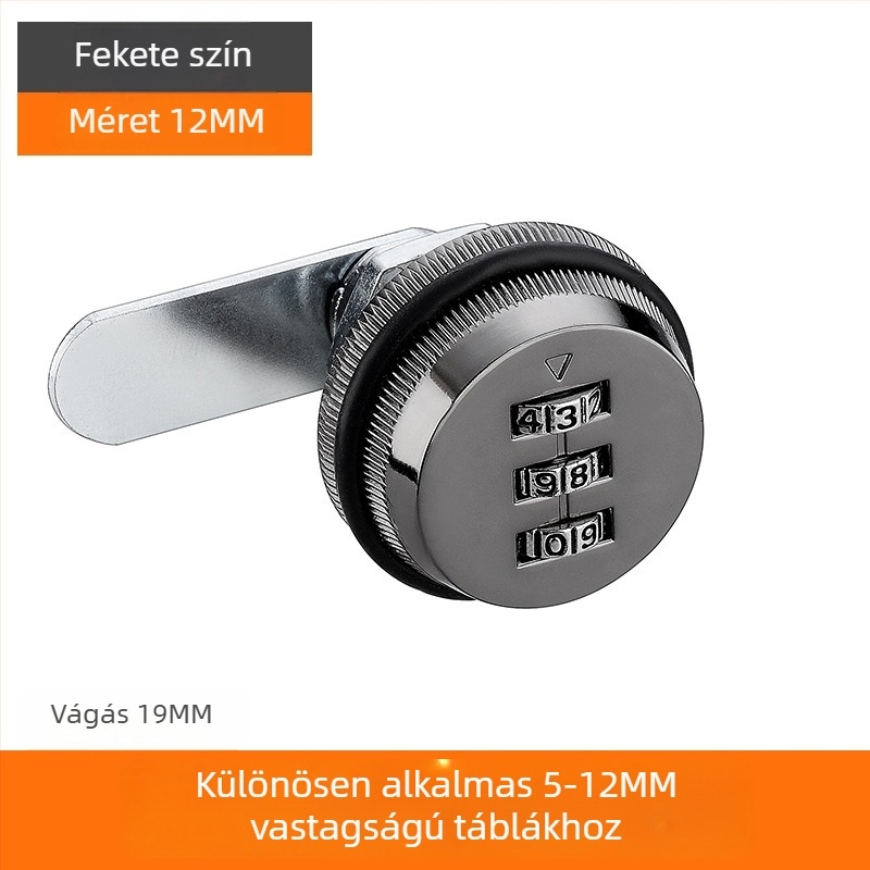 Zár a szekrényhez és fiókokhoz – cinkötvözet, modell KSN-002, testreszabás: Igen, alkalmazási terület: Postafiók