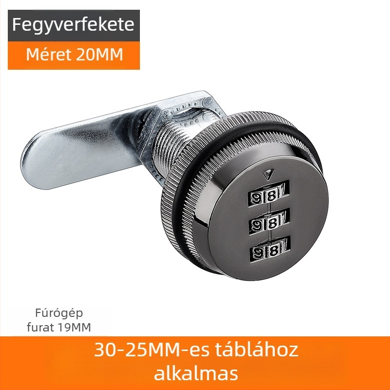 Zár a szekrényhez és fiókokhoz – cinkötvözet, modell KSN-002, testreszabás: Igen, alkalmazási terület: Postafiók