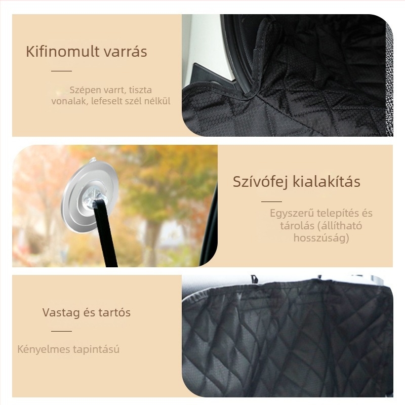 Kutya autóhátsó csomagtartó szőnyeg – textil, vízálló, tartós, összecsukható, személyre szabható