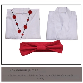 Cosplay japán kimono készlet, uniszex teljes ruházat játék- és anime szerepjátékhoz, Roumeini szövet, poliészter 60% fő összetevő, másodlagos poliészter <30%, Nyár 2024