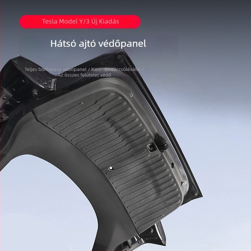 Tesla Model Y Tailgate Guard - modell-specifikus, műanyag, testreszabás nélkül