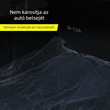 Autócsomagtartó védőmatrac, szennyeződés elleni védelemmel, sedan és SUV számára; áruk, háziállatok, horgászfelszerelés és csalihal szállítására; szagtűrő, egyenként csomagolva