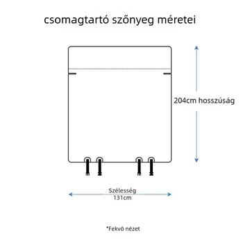 Universális autócsomagtartó kutyáknak Oxford anyagból, vízálló, teljes lefedettség, párna az állatok üléséhez