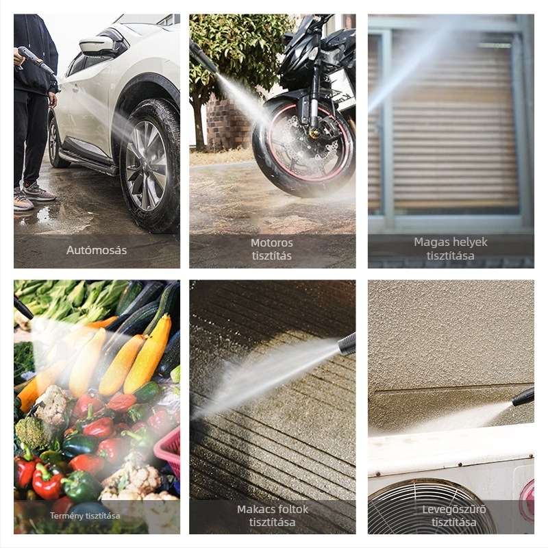 Magasnyomású autómosó swash plate pumpával, 220V, 1400W, 75 bar, 8 L/min, Modell YLQ4350C-B