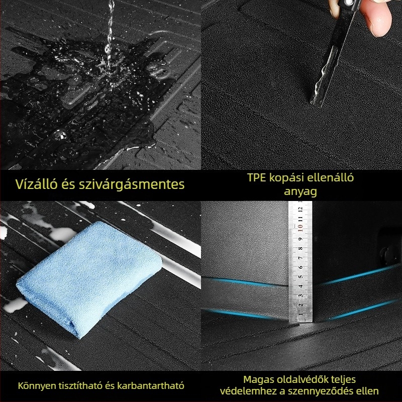 TPE csomagtartó-matrac, környezetbarát, teljes körű védelem, vízálló, kopásálló, kb. 3 mm vastag