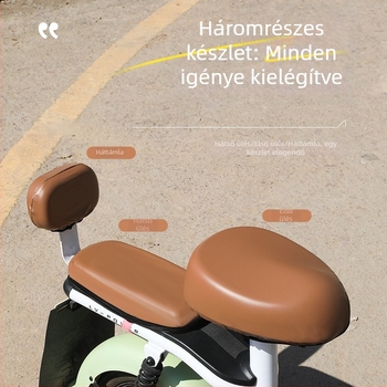 Vízálló bőr üléshuzat elektromos rollerhez – Új nemzeti szabvány, négyévszakos univerzális, csúszásmentes, UV‑ellenálló