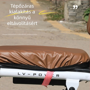 Vízálló bőr üléshuzat elektromos rollerhez – Új nemzeti szabvány, négyévszakos univerzális, csúszásmentes, UV‑ellenálló